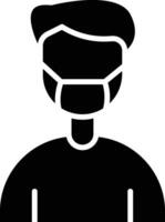 Man Face Mask Vector Icon