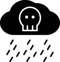 icono de vector de lluvia ácida