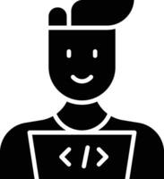 Web Developer Male Vector Icon