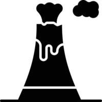 Volcano Eruption Vector Icon