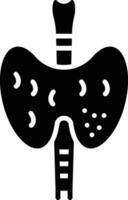 tiroides vector icono