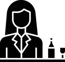barman vector icono
