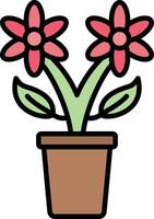 Flower Pot Vector Icon