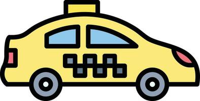 icono de vector de taxi