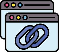 Backlink Vector Icon