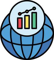 icono de vector de mercado de valores