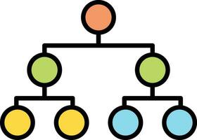 Circle Picture Hierarchy Vector Icon