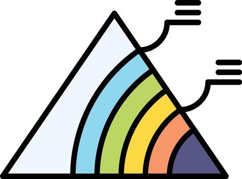 Ternary Contour Plot Vector Icon