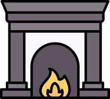 Fireplace Vector Icon