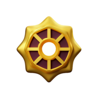 Gold Mandala 3d Rendern Symbol Illustration png