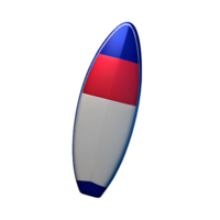 surfboard 3d rendering icon illustration png