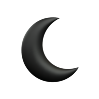 moon phase 3d rendering icon illustration png