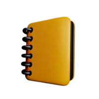 diary 3d rendering icon illustration png