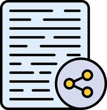 Content Sharing Vector Icon