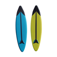 surfboard 3d rendering icon illustration png