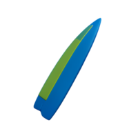 surfboard 3d rendering icon illustration png