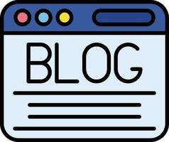 icono de vector de blog