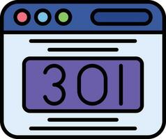 301 Redirect Vector Icon