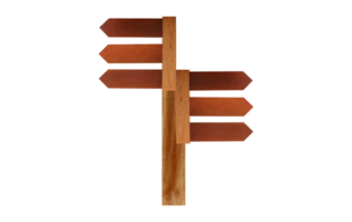 Sign wood isolated on transparent background. png