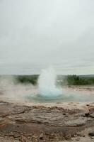 Geyser Stokkur, in Iceland photo