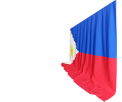 Philippinen Flagge Vorhang im 3d Rendern namens Flagge von das Philippinen png