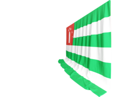 Republic of Abkhazia Flag Curtain in 3D Rendering called Flag of Republic of Abkhazia png