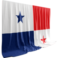 Panama drapeau rideau dans 3d le rendu appelé drapeau de Panama png