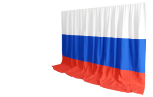 Russland Flagge Vorhang im 3d Rendern namens Flagge von Russland png