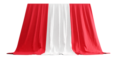 Peru Flag Curtain in 3D Rendering called Flag of Peru png