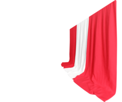 Peru Flag Curtain in 3D Rendering called Flag of Peru png