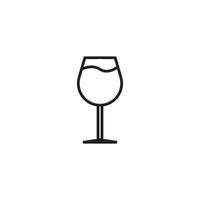 glass icon vector