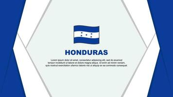 Honduras Flag Abstract Background Design Template. Honduras Independence Day Banner Cartoon Vector Illustration. Background