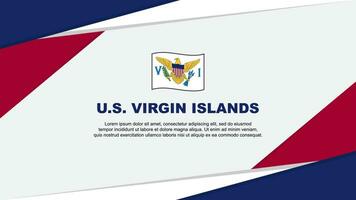 U.S. Virgin Islands Flag Abstract Background Design Template. U.S. Virgin Islands Independence Day Banner Cartoon Vector Illustration. U.S. Virgin Islands