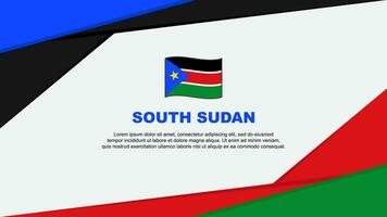 South Sudan Flag Abstract Background Design Template. South Sudan Independence Day Banner Cartoon Vector Illustration. South Sudan