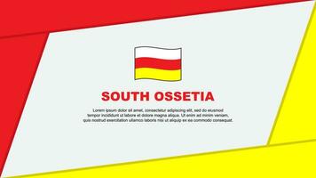 South Ossetia Flag Abstract Background Design Template. South Ossetia Independence Day Banner Cartoon Vector Illustration. South Ossetia Banner