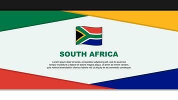 South Africa Flag Abstract Background Design Template. South Africa Independence Day Banner Cartoon Vector Illustration. South Africa Vector