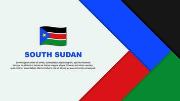 South Sudan Flag Abstract Background Design Template. South Sudan Independence Day Banner Cartoon Vector Illustration. South Sudan Cartoon