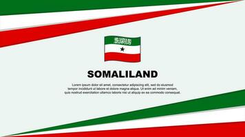 Somaliland Flag Abstract Background Design Template. Somaliland Independence Day Banner Cartoon Vector Illustration. Somaliland Design