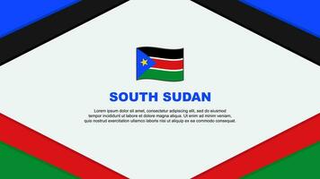 South Sudan Flag Abstract Background Design Template. South Sudan Independence Day Banner Cartoon Vector Illustration. South Sudan Template