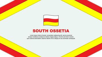South Ossetia Flag Abstract Background Design Template. South Ossetia Independence Day Banner Cartoon Vector Illustration. South Ossetia Template