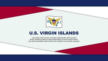 U.S. Virgin Islands Flag Abstract Background Design Template. U.S. Virgin Islands Independence Day Banner Cartoon Vector Illustration. U.S. Virgin Islands Vector