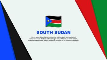 South Sudan Flag Abstract Background Design Template. South Sudan Independence Day Banner Cartoon Vector Illustration. South Sudan Flag