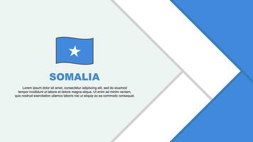 Somalia Flag Abstract Background Design Template. Somalia Independence Day Banner Cartoon Vector Illustration. Somalia Cartoon