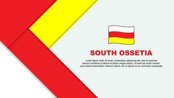South Ossetia Flag Abstract Background Design Template. South Ossetia Independence Day Banner Cartoon Vector Illustration. South Ossetia Illustration