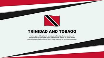 Trinidad And Tobago Flag Abstract Background Design Template. Trinidad And Tobago Independence Day Banner Cartoon Vector Illustration. Trinidad And Tobago Design