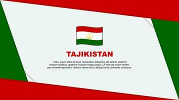 Tajikistan Flag Abstract Background Design Template. Tajikistan Independence Day Banner Cartoon Vector Illustration. Tajikistan Independence Day