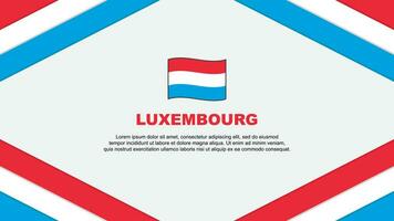 Luxembourg Flag Abstract Background Design Template. Luxembourg Independence Day Banner Cartoon Vector Illustration. Luxembourg Template