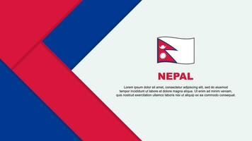 Nepal Flag Abstract Background Design Template. Nepal Independence Day Banner Cartoon Vector Illustration. Nepal Illustration