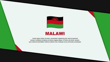 Malawi Flag Abstract Background Design Template. Malawi Independence Day Banner Cartoon Vector Illustration. Malawi Independence Day