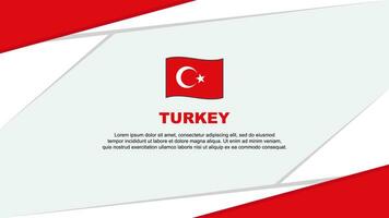 Turkey Flag Abstract Background Design Template. Turkey Independence Day Banner Cartoon Vector Illustration. Turkey